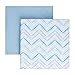 Tadpoles 2 Piece Microfiber Crib Fitted Sheets, Chevron