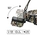 MOSSY OAK Tactical LED Flashlight Shock-proof 500 Lumens and Headlamp 300 Lumens, Battery Powered Helmet Light Combo Kit for Camping, Running, Hiking and Reading, 6 AAA Alkaline Batteries Included