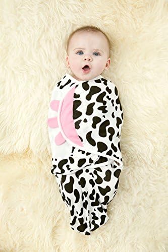 100% Organic Cotton Simple Swaddle, Cow (0-3 Months)
