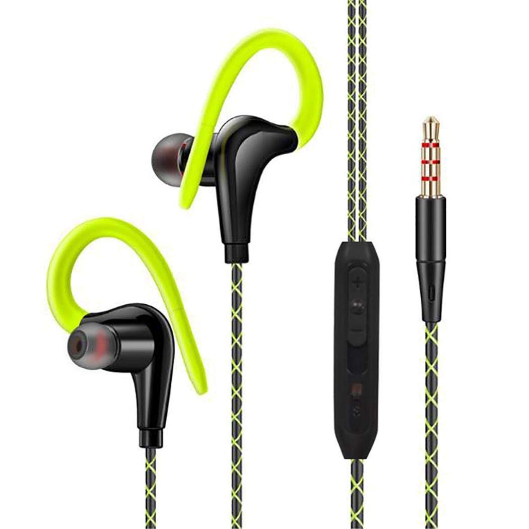 Haonike Wasserdichter Ohrbügel-Kopfhörer Sporting Wired Not Easy Fall Earphone Kopfhörer