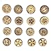 Kocome 50pcs 18mm Brown Coconut Shell 2 Holes Buttons fit Sewing Scrapbooking