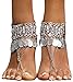 Bienvenu Boho coin sandals Anklet Bracelet, Bohemian Tassel Barefoot Sandals Chain Jewelry Belly Dance Anklet