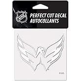 Wincraft NHL Washington Capitals Decal4x4 Perfect Cut White Decal, Team Colors, One Size