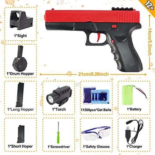 Gel Ball Blaster Toy X2 Electric Gel Gun Blaster for Kids Age 12+,Water