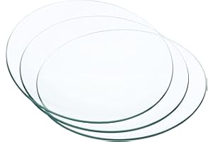 PATIKIL 120 mm Diameter Watch Glass, 3 Packs Beaker Cover Smooth Edges Chamfered Arc for Laboratory, Transparent