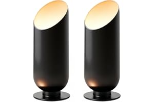 VOCOCIDOL 2 Pack Up Lights Indoor Floor Can Light, 6W 3000K GU10 Bulb LED Spotlights, Uplighting Indoor Floor Up Lighting Ind