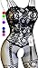 Daisland Women Sexy Lingerie Fishnet Crotchless Bodystocking Bodysuit for Sex