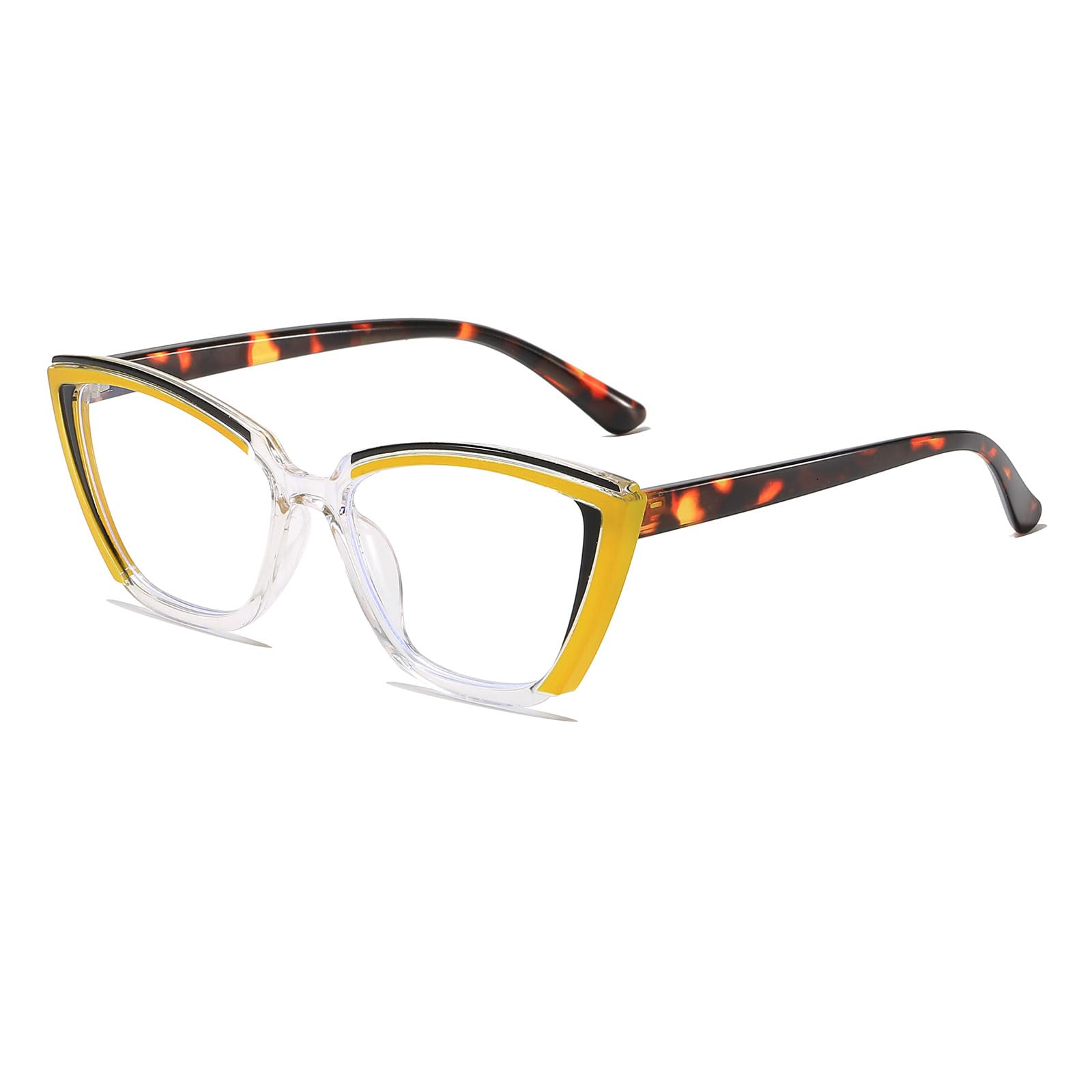 LJCZKA Blue Light Blocking Glasses Unisex Fashion Cat Eye Style Anti Blue Light Glasses Computer Eyeglasses with Anti Fatigue and Eyestrain