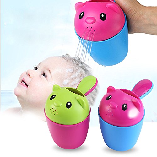 image for Muhan Baby Bath Waterfall Rinser Water Scoop Cartoon Bear Thickened La