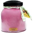 A Cheerful Giver — Raspberry Danish - 34oz Papa Scented Candle Jar with Lid - Keepers of The Light - 155 Hours of Burn Time, Gift for Women, Orange