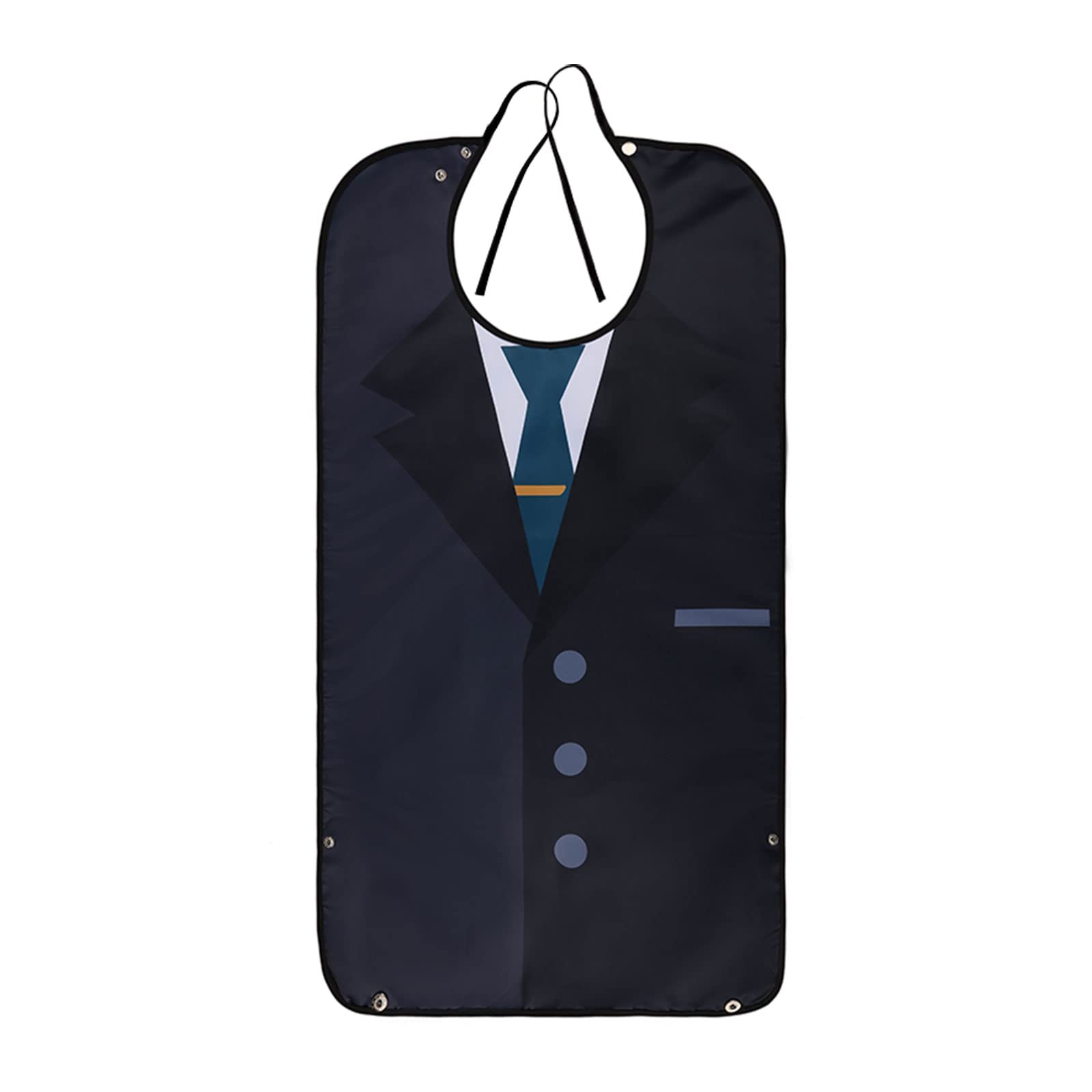 AIEX Adult Bibs, Reusable Western Type Bibs for Eating Waterproof Clothing Protectors with Crumb Catcher for Elderly