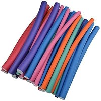 Yookat 42-pack 9.4" Twist-flex Hair Roller Curling Rods Set in 7 Sizes Soft Flexible Hair Curler Makers DIY Hair Styling Tools Harmless for Dry/Wet Hair Mother