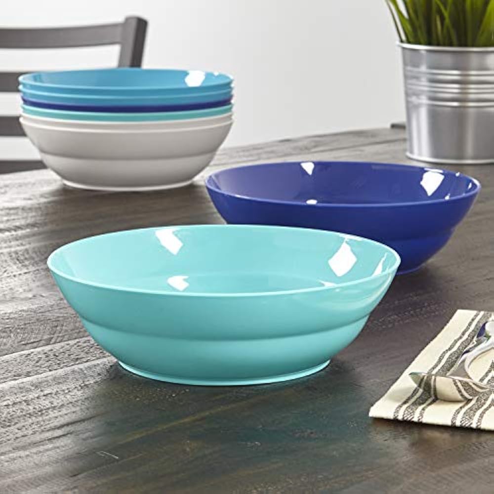 Cereal Bowls Sonoma 28ounce Plastic For Salad Set Of In 4 Coastal Colors & eBay