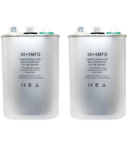 Z97F9739 - 40 + 5 uf MFD 440 Volt VAC - GE Oval Dual Run