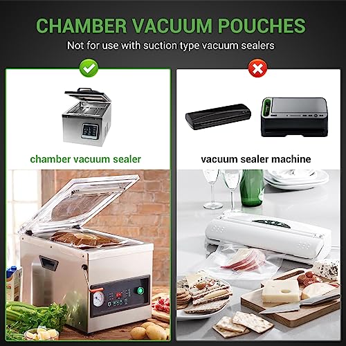 Chamber Vacuum Sealer Bags 300 Count 6" x 10" 8" x 12" photo 12