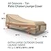 Budge P2W02SF1 All Seasons Patio Chaise Cover Lightweight, UV-Resistant, Extra Large, Tan