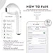 Bluetooth Headphones Wireless Headphones Sports Earphone Stereo-Ear Earbuds Sweatproof Earphones Noise Cancelling Fit comptible iPhone X/8/7/6 Plus Samsung Galaxy S9, S9 Plus, S9– White