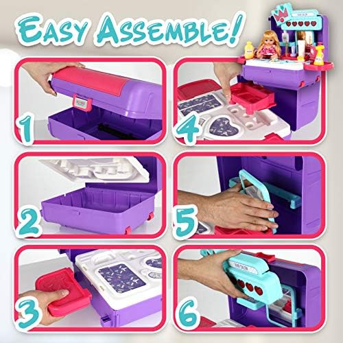 Compact hair styling set in a small trolley, priced at $29.95.