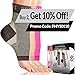 Physix Gear Sport Plantar Fasciitis Socks with Arch Support for Men & Women - Ankle Compression Sleeve, Toeless Compression Socks Foot Pain Relief, Ankle Swelling Better than Night Splint, Black L/XL