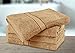 Premium Cotton Bath Towels 4 Pack Champagne - (30 x 56 Inch) Ringspun Cotton for Maximum Softness and Absorbency - by Utopia Towels