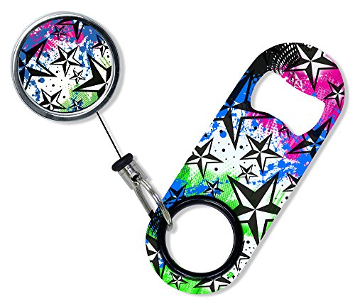 BARCONICMini Opener with Retractable Reel - Rock Star Blue