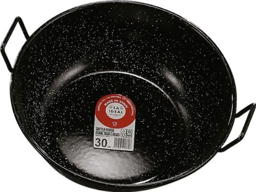 Garcima 5020003 deep enamelled double frying pan with handles