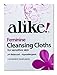 ALIKE Feminine Cleansing Cloths for Sensitive Skin, Individually Wrapped, 56 Count