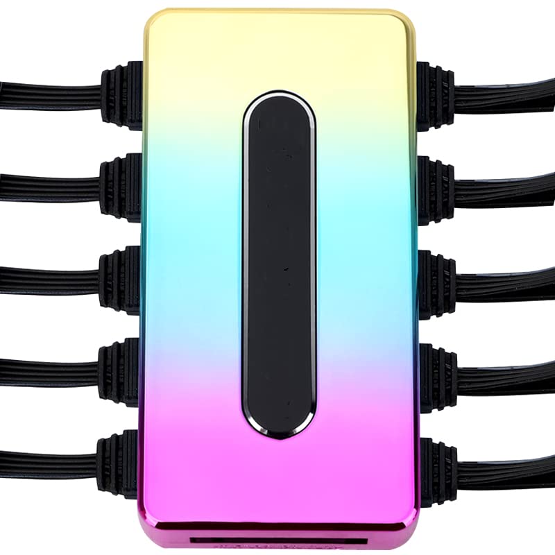 ARGB Fan Hub PC Case Fan Controller 5V 3Pin, Support 10 Computer CPU Fans Splitter (ARGB)