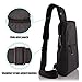 MOACC Sling Bag, Sling Backpack Outdoor Crossbody Chest Pack Bag Multipurpose Daypack (Black)