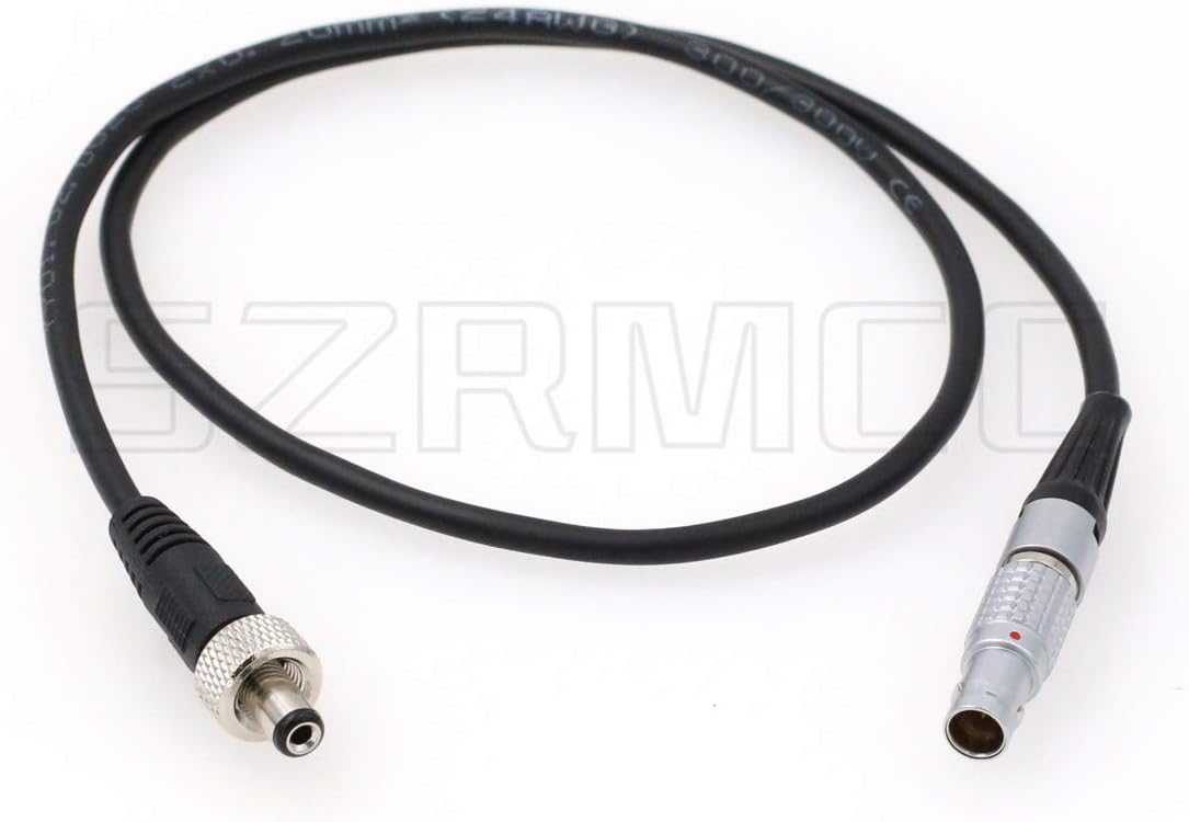 SZRMCC for ARRI Alexa Red Camera 12V to Video Devices Pix-E7 Pix-E5 Atomos Monitor Power Cable 2 Pin Male to Locking DC 5.5x2.1mm