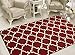 Sweet Home Stores Clifton Collection Red Moroccan Trellis Design (5' X 7') Area Rug