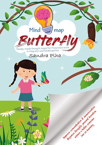 KitaFix-Mindmap Butterfly (Ready-made thought maps for Preschool work in Daycare and Kindergarten): Improve concentration & memorization Organize ... a better overview, fun in learning: 10