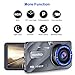 Dash Cam Car Dashboard Camera - Full HD 1080p Car Dashboard Camera，4“IPS Screen Dual Wide Angle Lens Car Dash Cam，G-Sensor，Cycle Recording，WDR，Parking Monitoring，Motion Detection (Silver Upgrade)