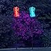 Solar Powered Frosty Fairy Angel Lights Color Changing Stakes for Christmas Thanksgiving Garden Decoration Outdoor Lawn Yard Figurine Cemetery Memorial Grave Patio Backyard Decor (2 Pack)