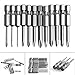 Feamos 12Pcs Hex Shank Magnetic Phillips Cross Screwdriver Bits 50mm 1/4 Inch