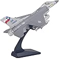 Ailejia Diecast F 16 Fighting Falcon Airplane Model Aircraft Army Air Force Toys Military Plane Pull Back with Lights and Sounds (F 16 Grey)