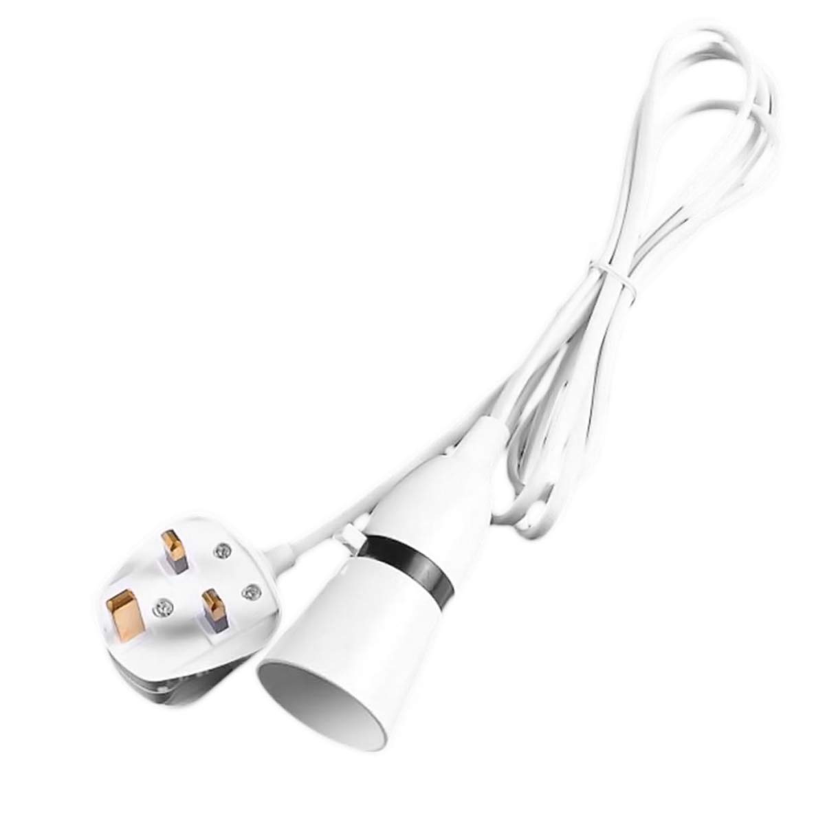 LACKINGONE Table Lamp Holder Bottle Adaptor Kit Switched with 2m Lead Fitted UK Plug