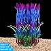 QUMY Large Aquarium Plants Artificial Plastic Fish Tank Plants Decoration Ornament Safe for All Fish 14.2 inch Tall 7.09 inch Widethumb 4
