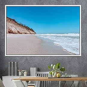 signwin Framed Canvas Wall Art Coastal Freedom Aerial...