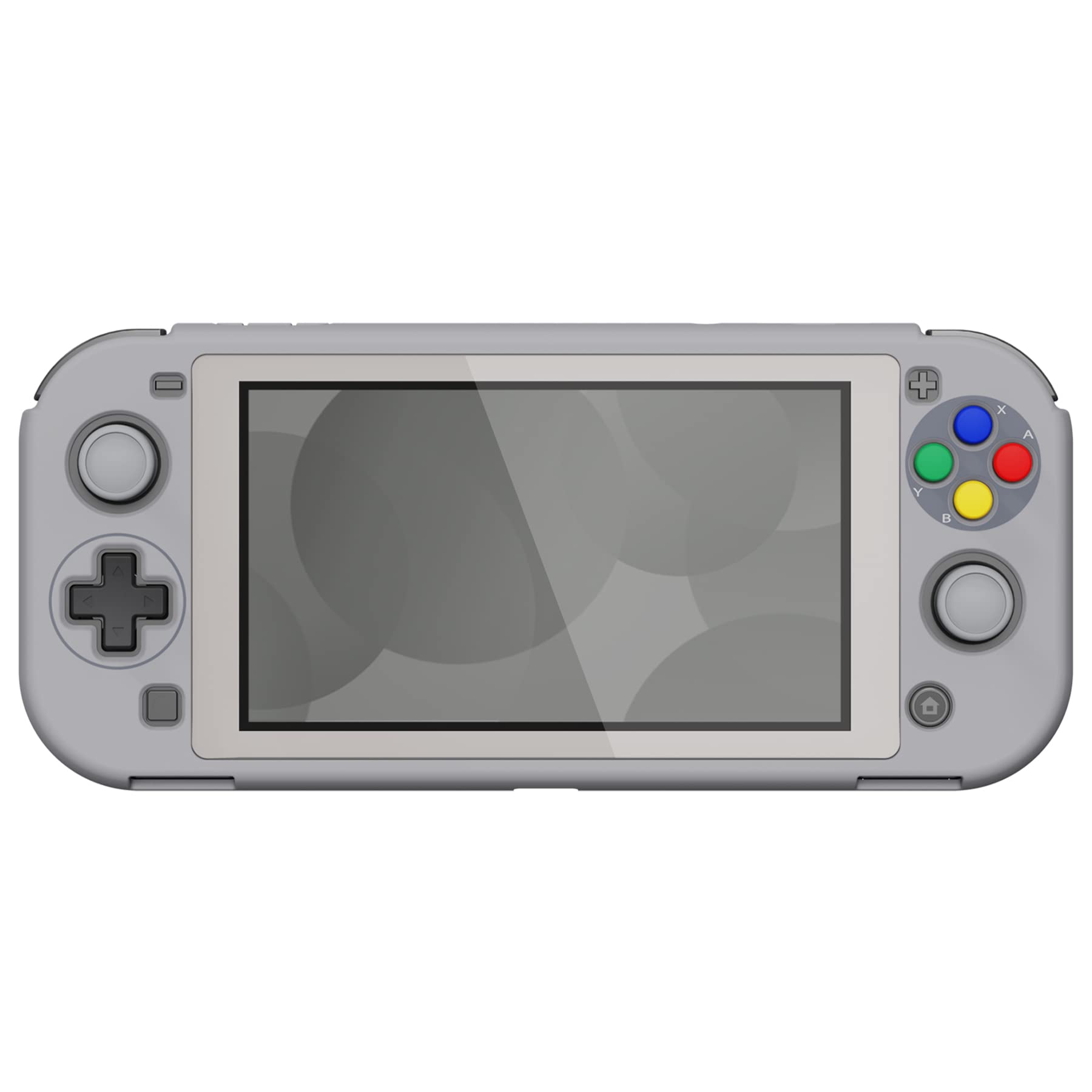 eXtremeRate PlayVital SFC SNES Classic EU Style Protective Grip Case for Nintendo Switch Lite, Hard Cover for Nintendo Switch Lite - Screen Protector & Thumb Grips & Buttons Caps Stickers Included
