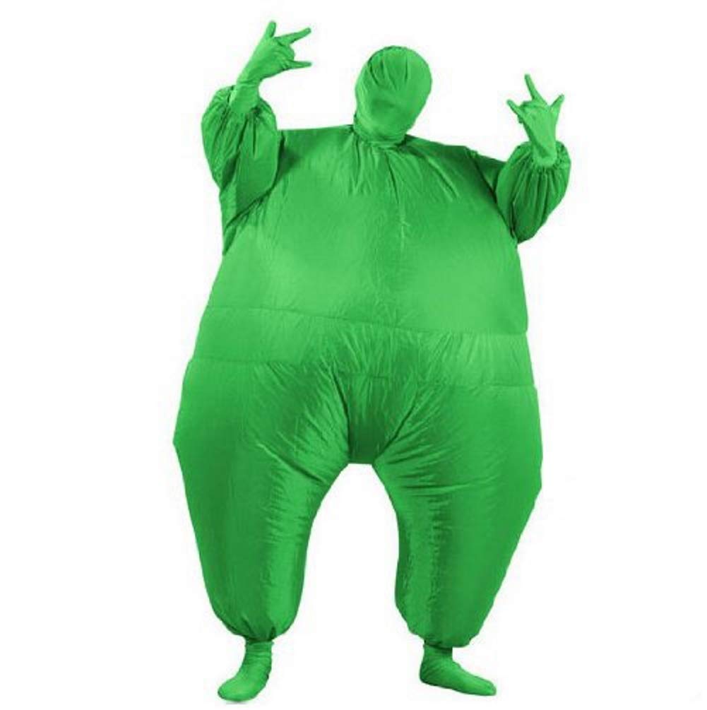 AirSuits Inflatable Fat Chub Suit Second Skin Fancy Dress Party Costume - GREEN