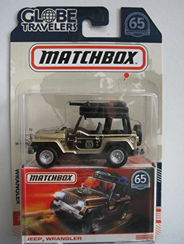 MATCHBOX GLOBE TRAVELERS GOLD/BLACK JEEP WRANGLER 65TH ANNIVERSARY