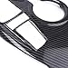 Xotic Tech Carbon Fiber Black ABS Gear Shift Panel Console Water Cup Holder Cover Trim, Compatible with Toyota Camry XLE/XSE 2018 2019 2020 2021 2022 2023 2024 with Seat Heater Buttons