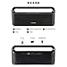 Konstar Bluetooth Speaker with Enhanced Bass Loud and Clear Sound,Stereo Portable Wireless Speaker Support usb/tf card,Built-in HD Mic,Up to 12 Hours Playing Time(Black)