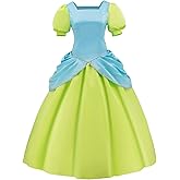 Bvxmsel Evil Stepsisters Costume Drizella Anastasia Cosplay Dress Halloween Princess Costume for Adult Women L