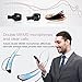 Wireless Bluetooth Headphones Bluetooth 4.1 Music Stereo Headset Earphones with Microphone Vibration Neckband Sports Style Silver-Blue