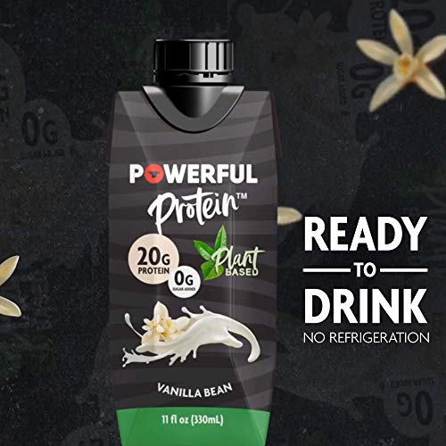 Powerful Nutrition, Plant Based Protein Shake, 20g Protein, Vegan