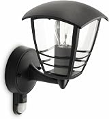 Philips myGarden Creek Outdoor Wall Light with Motion Sensor 220-240V Black
