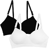 Fruit of The Loom Women's 2-Pack Seamless Wire-Free Push-Up Bra – Soft, Comfortable & Supportive