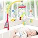 Baby Crib Mobile Music Box, Hanging Projection Light Toys with Remote Control, Rotating Musical Projector Toy for Infant, Battery Operated Projecting Planet to Ceiling, Newborn Bed Airplane Lights
